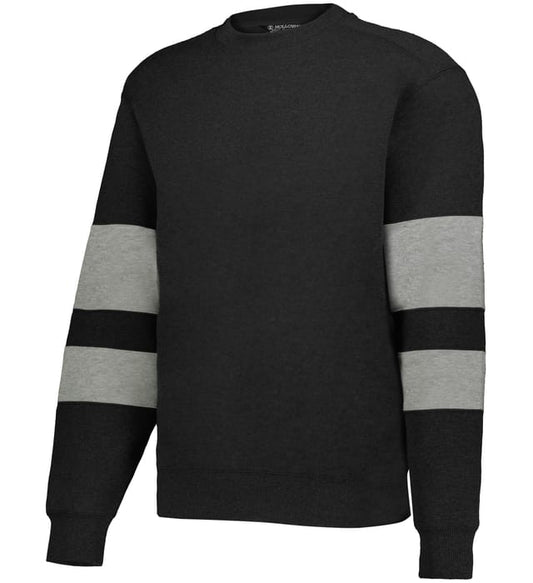 Adult Crewneck Black/Grey Stripes